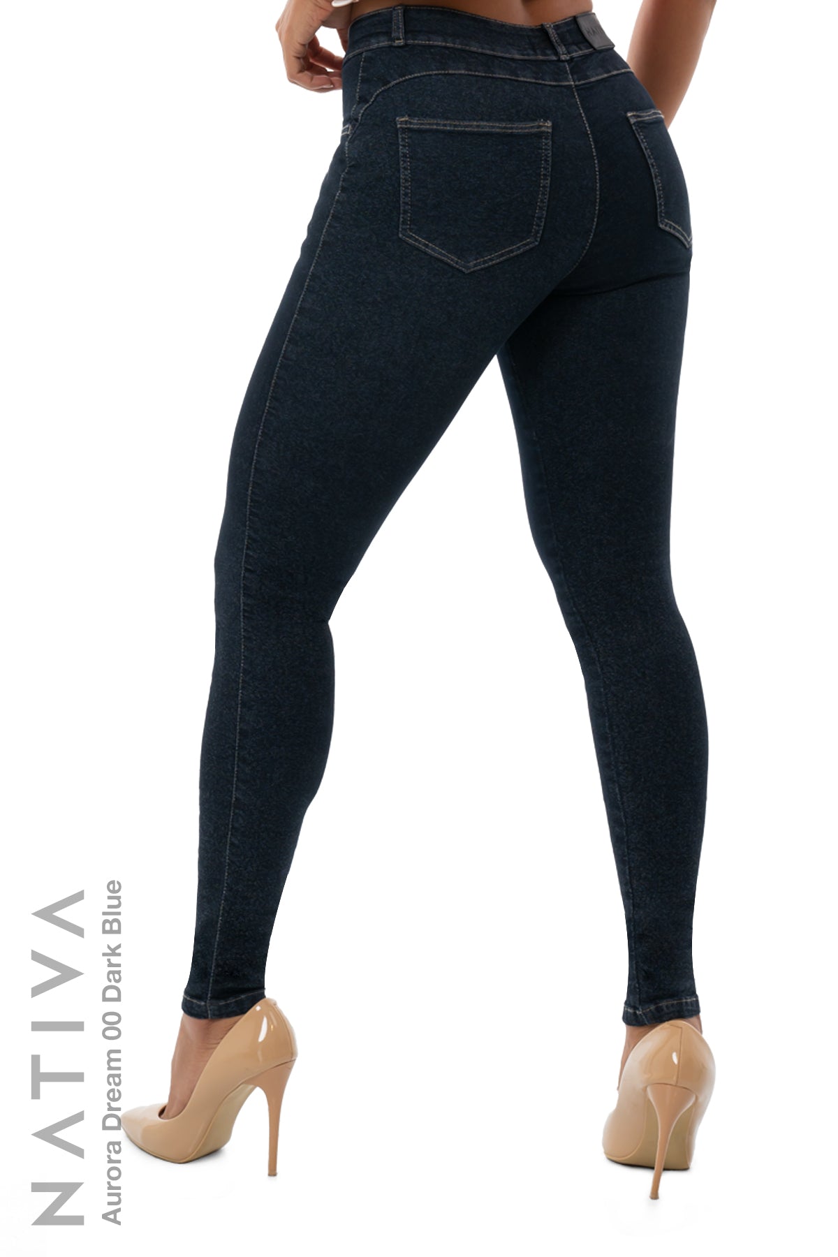 SUPER SKINNY JEANS, AURORA DREAM 00 DARK BLUE, Talle Medio. Moldeador Ultra Confortable. Jornada Prolongada. Tecnología No Stress®