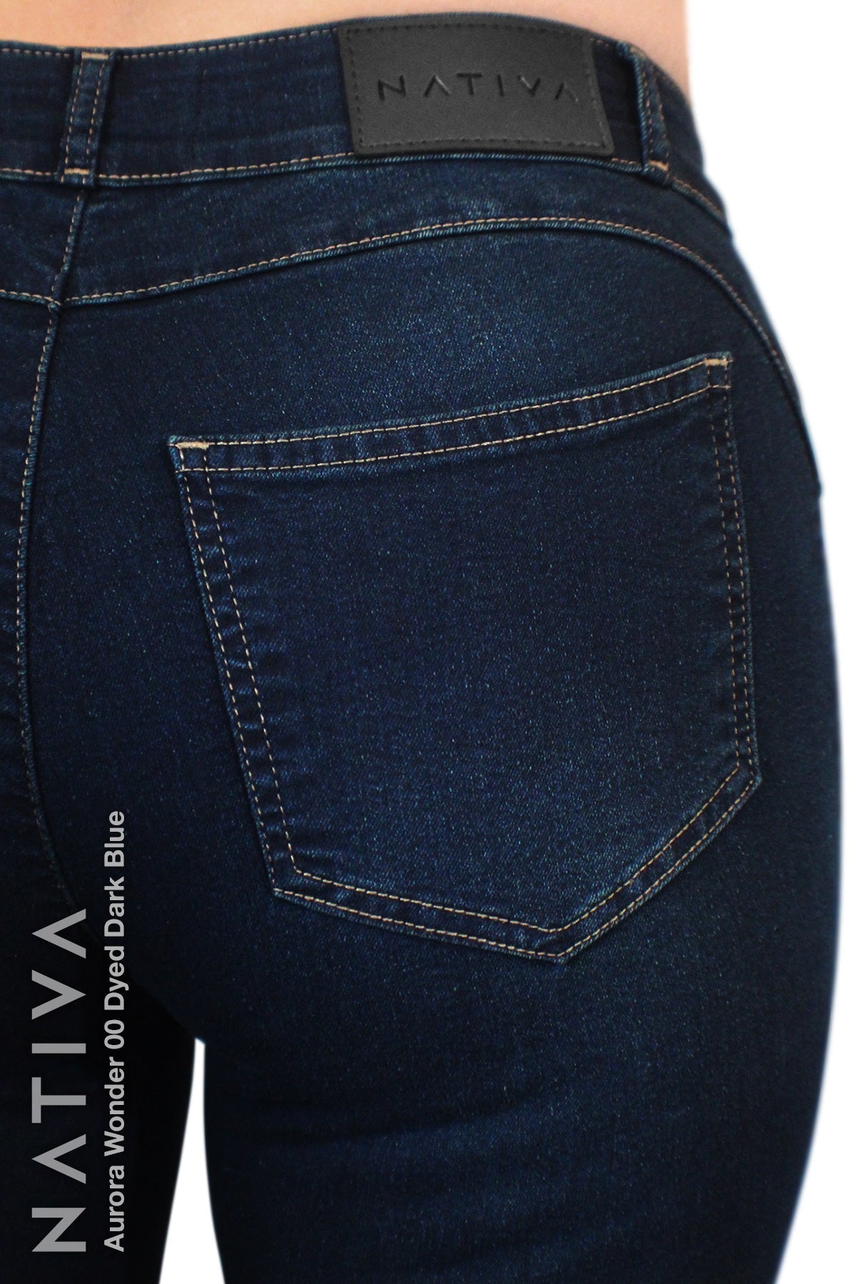 SUPER SKINNY JEANS, AURORA WONDER 00 DYED DARK, Talle Medio. Moldeador y Afirmador. Casual 7 días. Tecnología No Stress®
