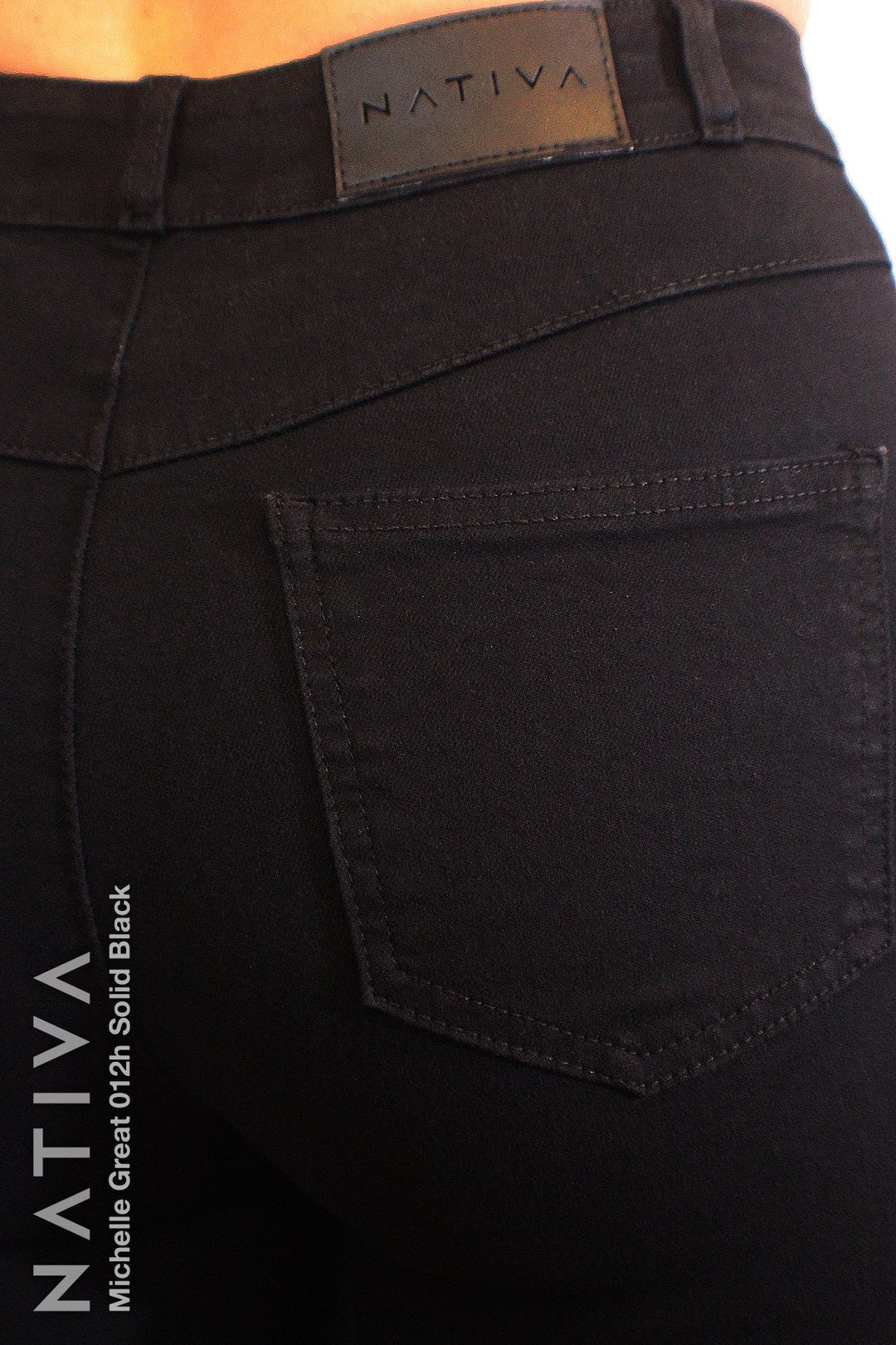 SUPER SKINNY JEANS, MICHELLE GREAT 012H BLACK, Talle Alto. Moldeador. Cuatro Estaciones. Tecnología No Stress®